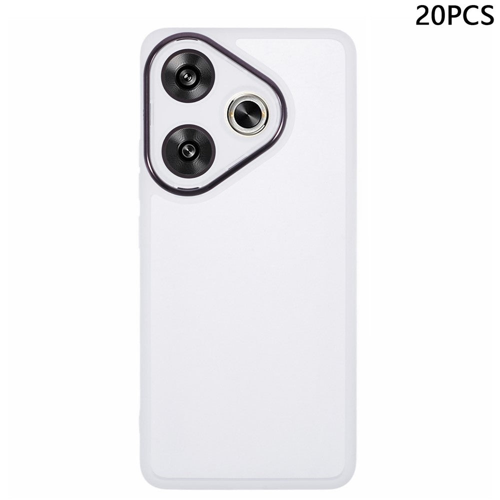 Bulk Purchasing 20Pcs TPU Case for Xiaomi Redmi Turbo 3 5G / Poco F6 5G Electroplated Camera Frame Phone Cover Precise Cutouts