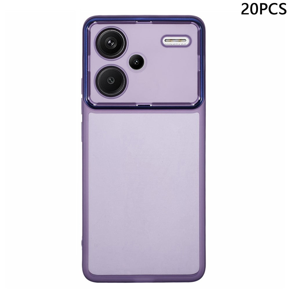 Bulk Purchasing 20Pcs For Xiaomi Redmi Note 13 Pro+ 5G Case Electroplated Camera Frame TPU Phone Cover Precise Cutouts