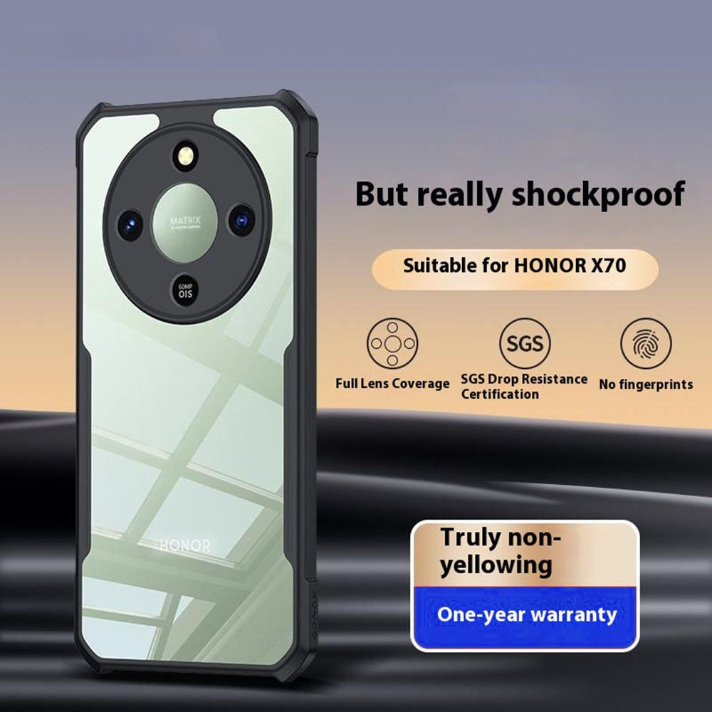 XUNDD For Honor Magic8 Lite 5G / X9d 5G / X70 5G Case Dropproof TPU + Acrylic Clear Back Phone Cover