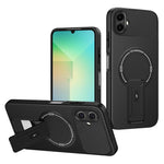 Samsung Galaxy A08 5G / A08 4G / A07 4G / A07s 4G-skal med stativ, kolfiberstruktur, PC + TPU-mobilskal