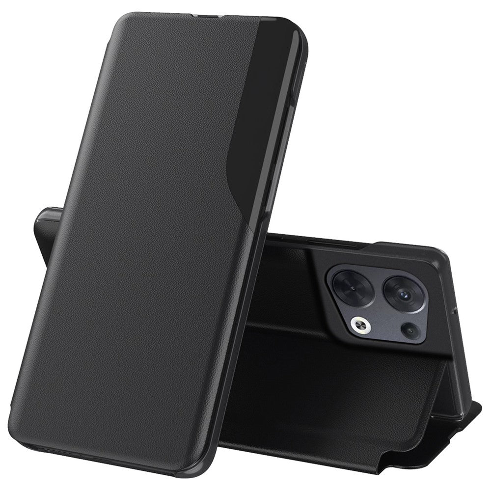For Oppo Reno8 5G (Global Version) Phone Case Folio Flip PU Leather Stand Cover