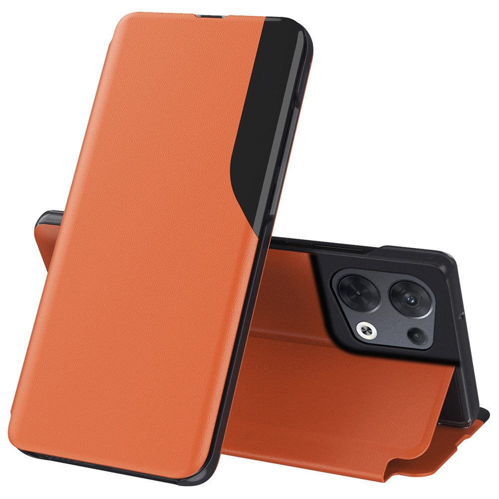 For Oppo Reno8 5G (Global Version) Phone Case Folio Flip PU Leather Stand Cover