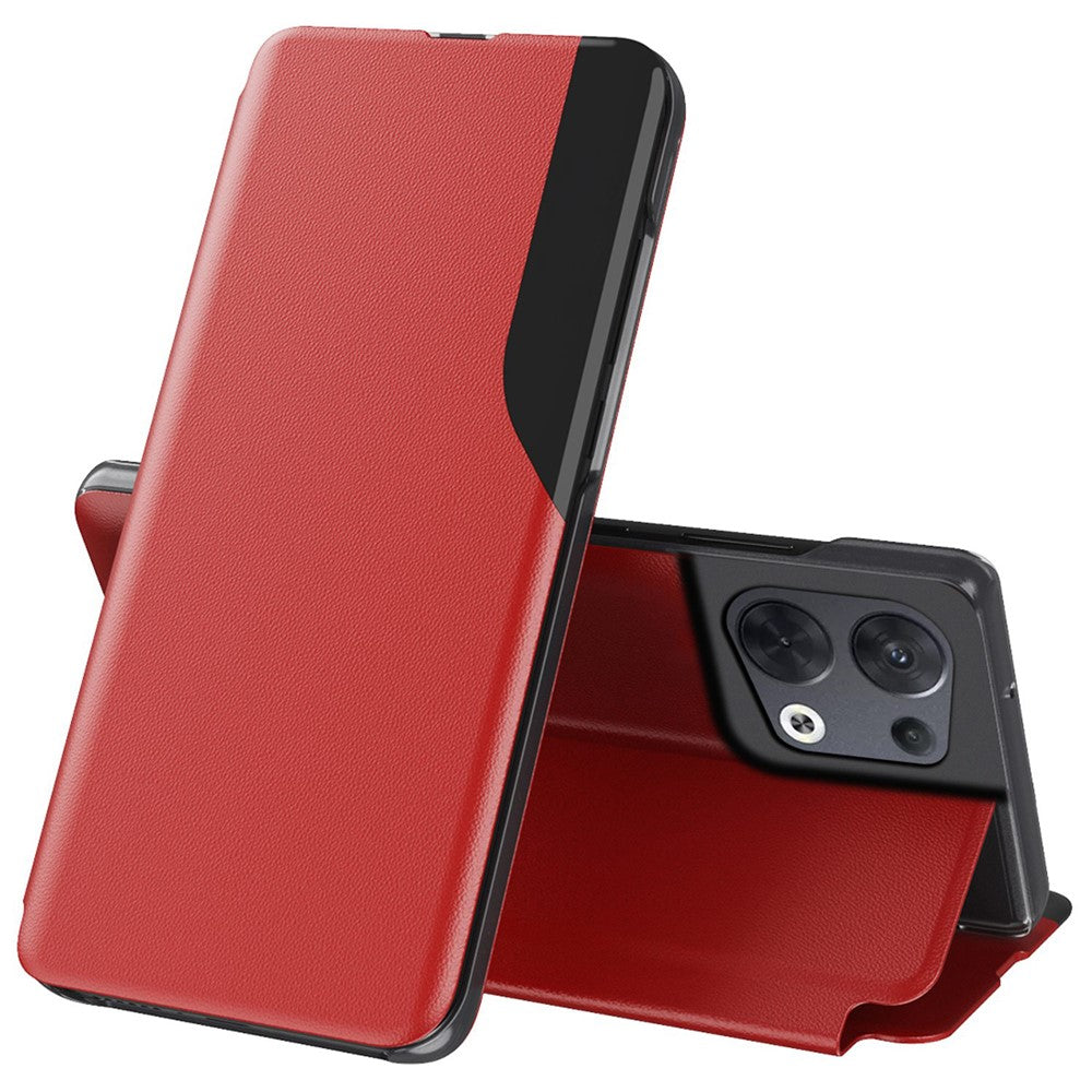 For Oppo Reno8 5G (Global Version) Phone Case Folio Flip PU Leather Stand Cover