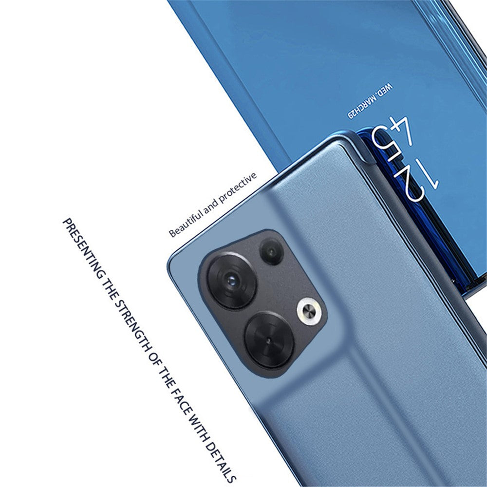 For Oppo Reno8 5G (Global Version) Flip Leather Cover with Stand Full Body Protective Phone Case