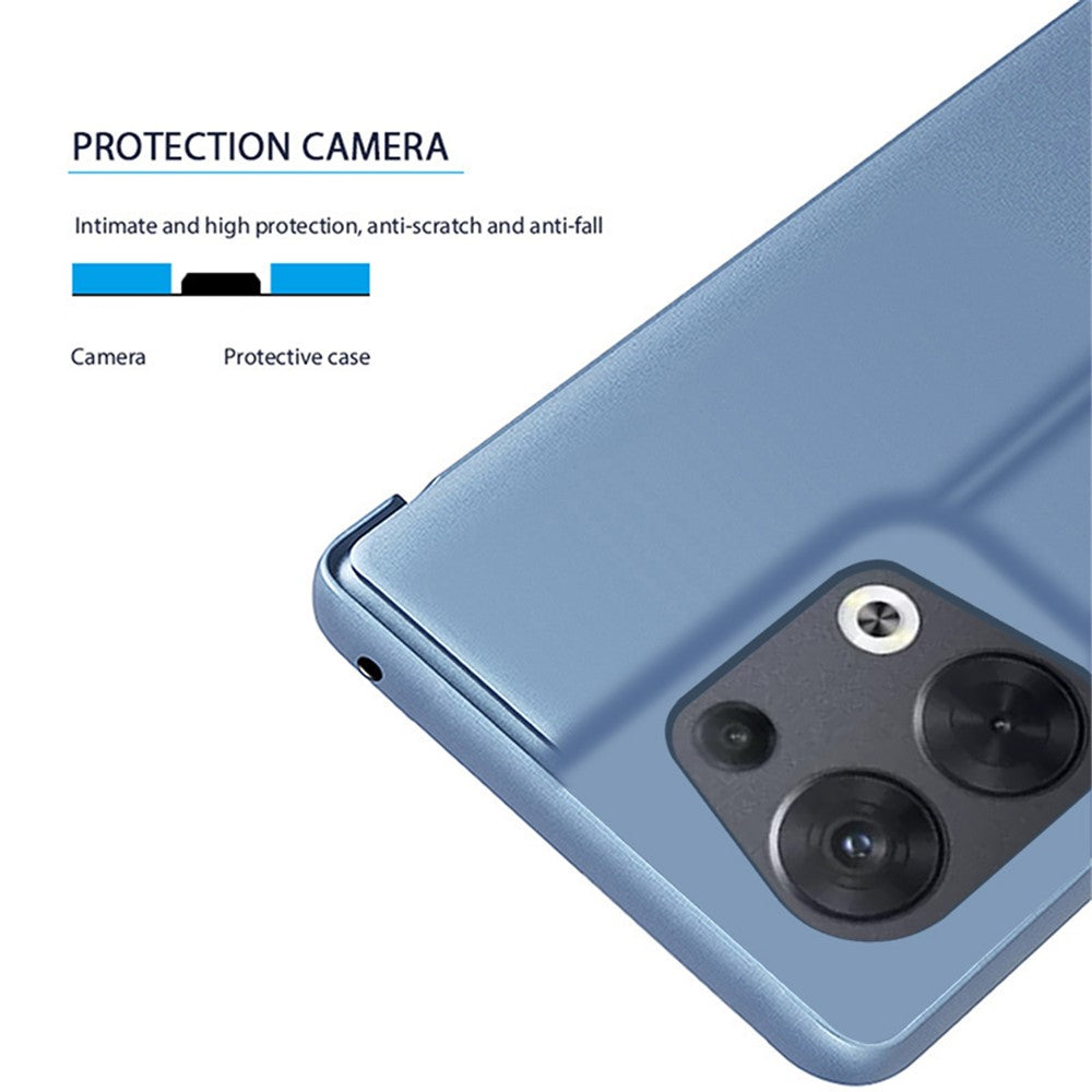 For Oppo Reno8 5G (Global Version) Flip Leather Cover with Stand Full Body Protective Phone Case