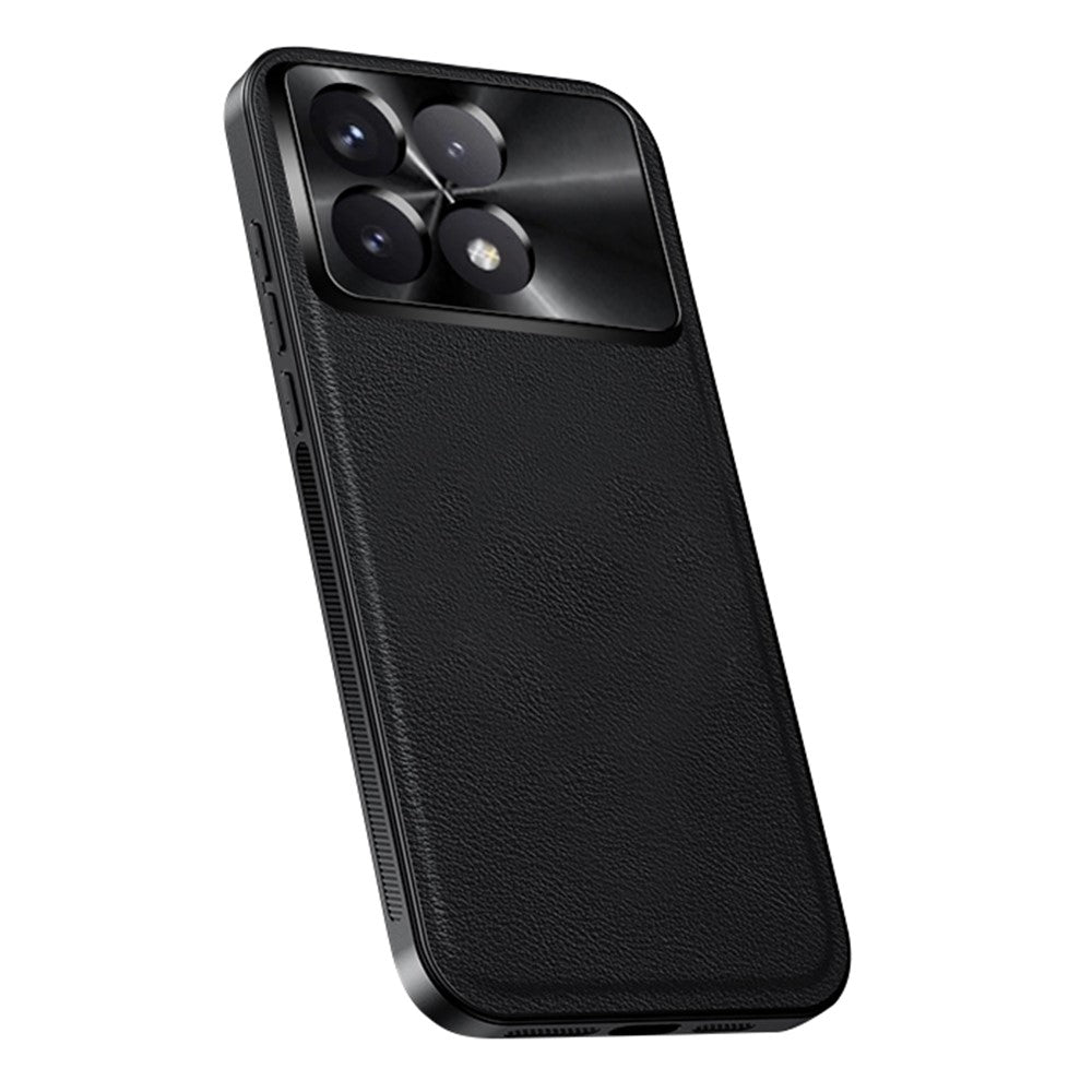 For Xiaomi Redmi K70 5G / Poco F6 Pro 5G Case PU + TPU + PC Phone Back Cover with Metal Lens Frame