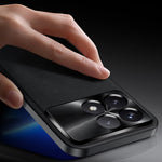 For Xiaomi Redmi K70E 5G / Poco X6 Pro 5G Case PU + TPU + PC Phone Back Cover with Metal Lens Frame