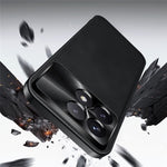 For Xiaomi Redmi K70E 5G / Poco X6 Pro 5G Case PU + TPU + PC Phone Back Cover with Metal Lens Frame