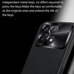 For Xiaomi Redmi K70E 5G / Poco X6 Pro 5G Case PU + TPU + PC Phone Back Cover with Metal Lens Frame