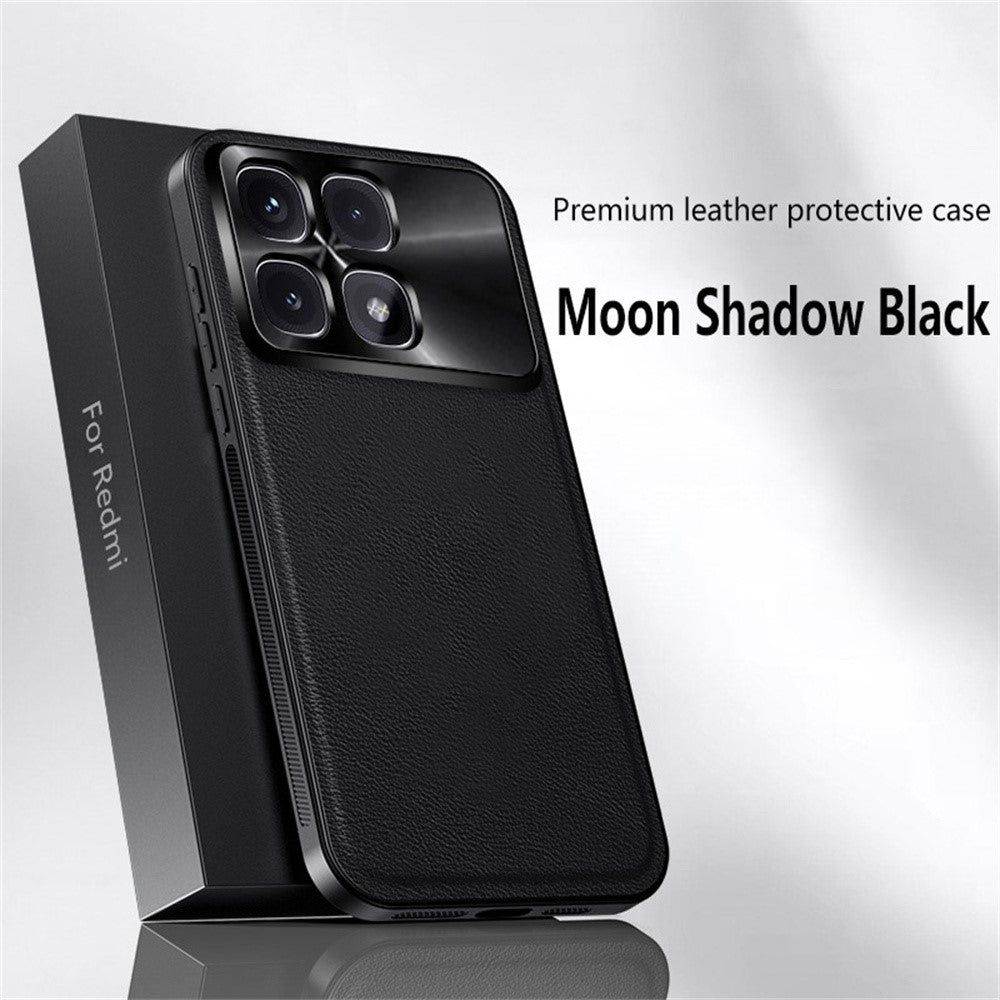 For Xiaomi Redmi K70 Ultra Case PU + TPU + PC Phone Back Cover with Metal Lens Frame