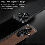 Xiaomi Redmi K80 5G / Poco F7 Pro 5G-skal PU + TPU + PC-mobilskal med metallram