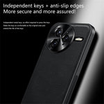 Xiaomi Redmi K80 5G / Poco F7 Pro 5G-skal PU + TPU + PC-mobilskal med metallram