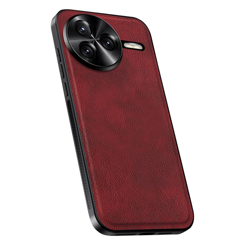 Xiaomi Redmi K80 5G / Poco F7 Pro 5G-skal PU + TPU + PC-mobilskal med metallram