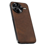 Xiaomi Redmi K80 5G / Poco F7 Pro 5G-skal PU + TPU + PC-mobilskal med metallram