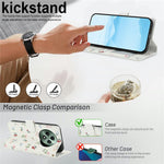 Pung til Oppo Reno12 F 5G / 4G / F27 5G med rombisk blomstermønster, læderflip-etui med rem