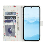 Wallet Case for Honor X9c 5G / Magic7 Lite 5G / X60 Pro 5G Rhombic Floral Design Leather Flip Phone Cover with Strap