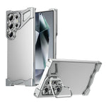 Samsung Galaxy S22 Ultra 5G-bumpercover med objektivstativ og varmeafledende metalhjørner