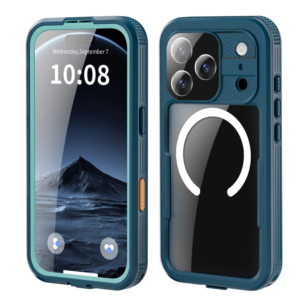 SHELLBOX For iPhone 17 Pro IP68 Waterproof Case Compatible with MagSafe Clear Phone Cover