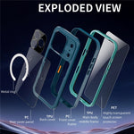 SHELLBOX For iPhone 17 Pro IP68 Waterproof Case Compatible with MagSafe Clear Phone Cover