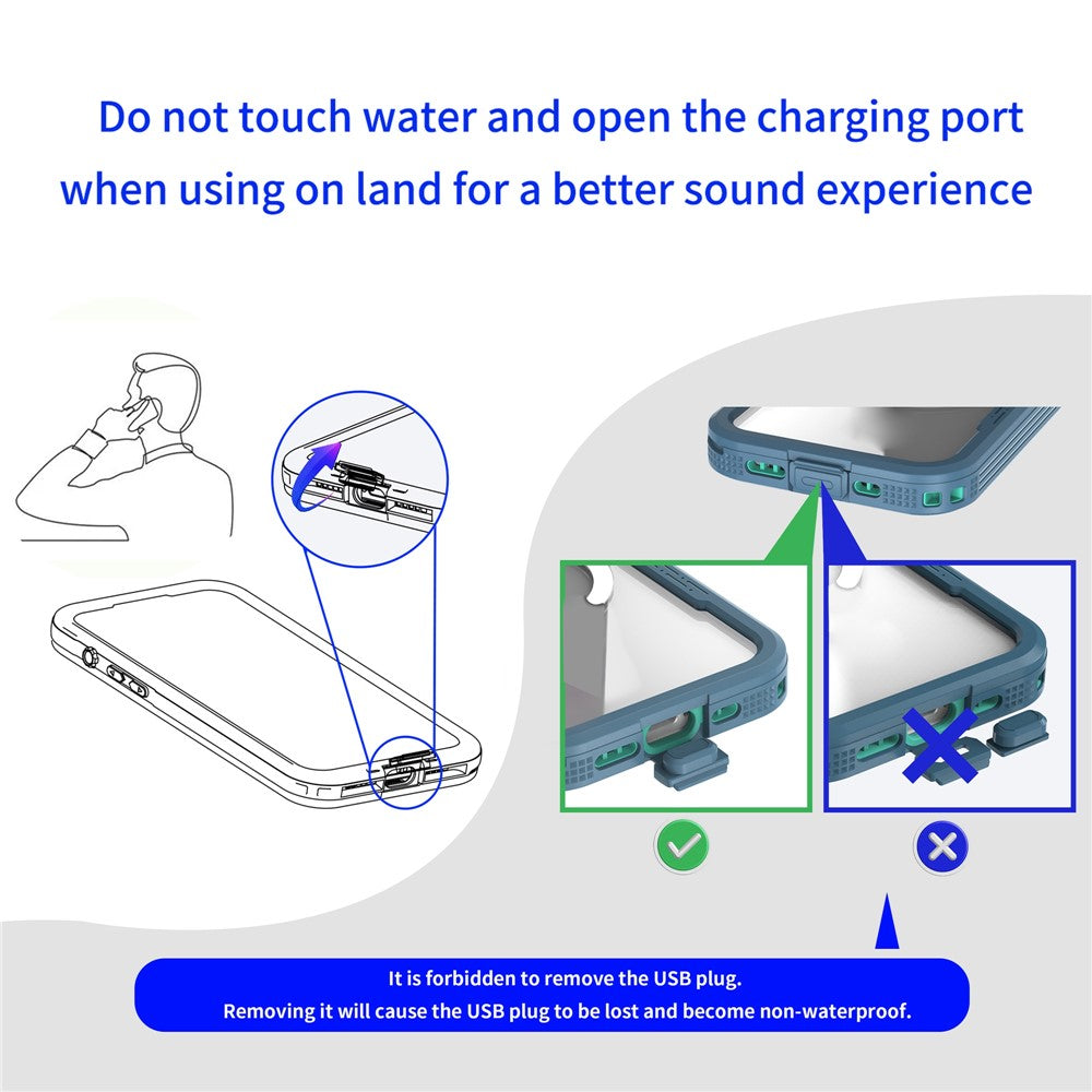 SHELLBOX For iPhone 17 Pro IP68 Waterproof Case Compatible with MagSafe Clear Phone Cover