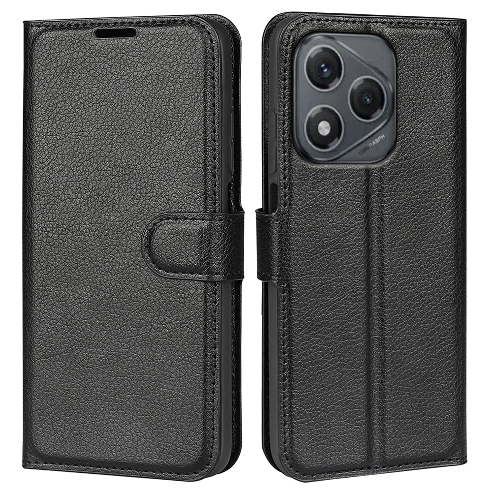 For Honor 400 Smart 5G / 4G / X7d 4G Case Litchi Texture Shockproof Leather Wallet Phone Cover