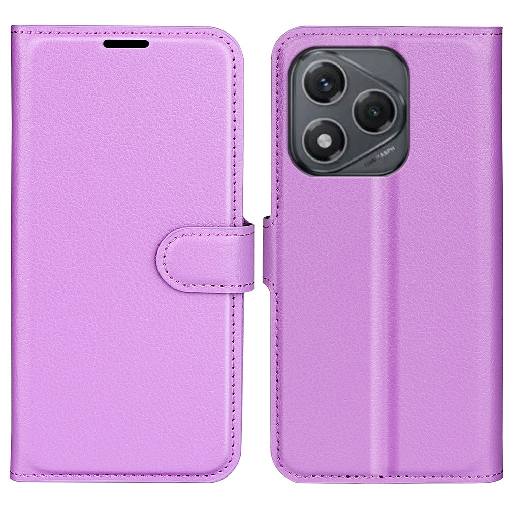 For Honor 400 Smart 5G / 4G / X7d 4G Case Litchi Texture Shockproof Leather Wallet Phone Cover