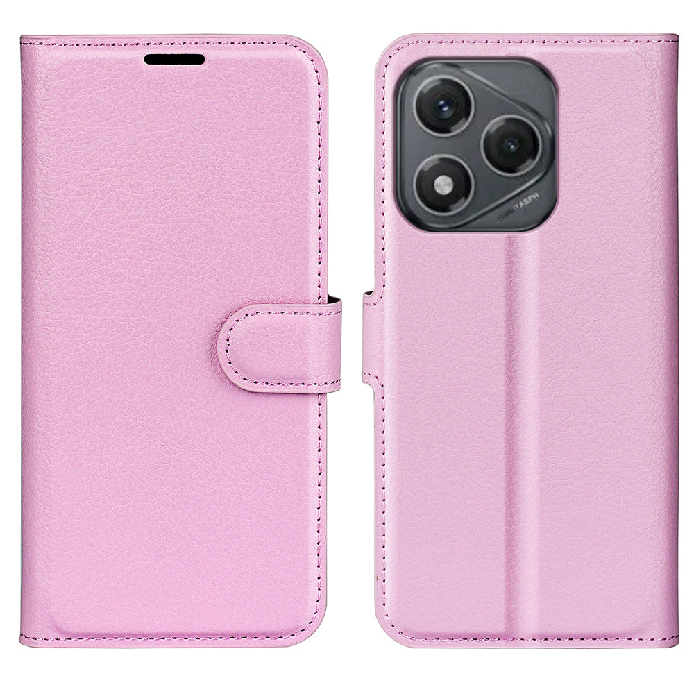 For Honor 400 Smart 5G / 4G / X7d 4G Case Litchi Texture Shockproof Leather Wallet Phone Cover