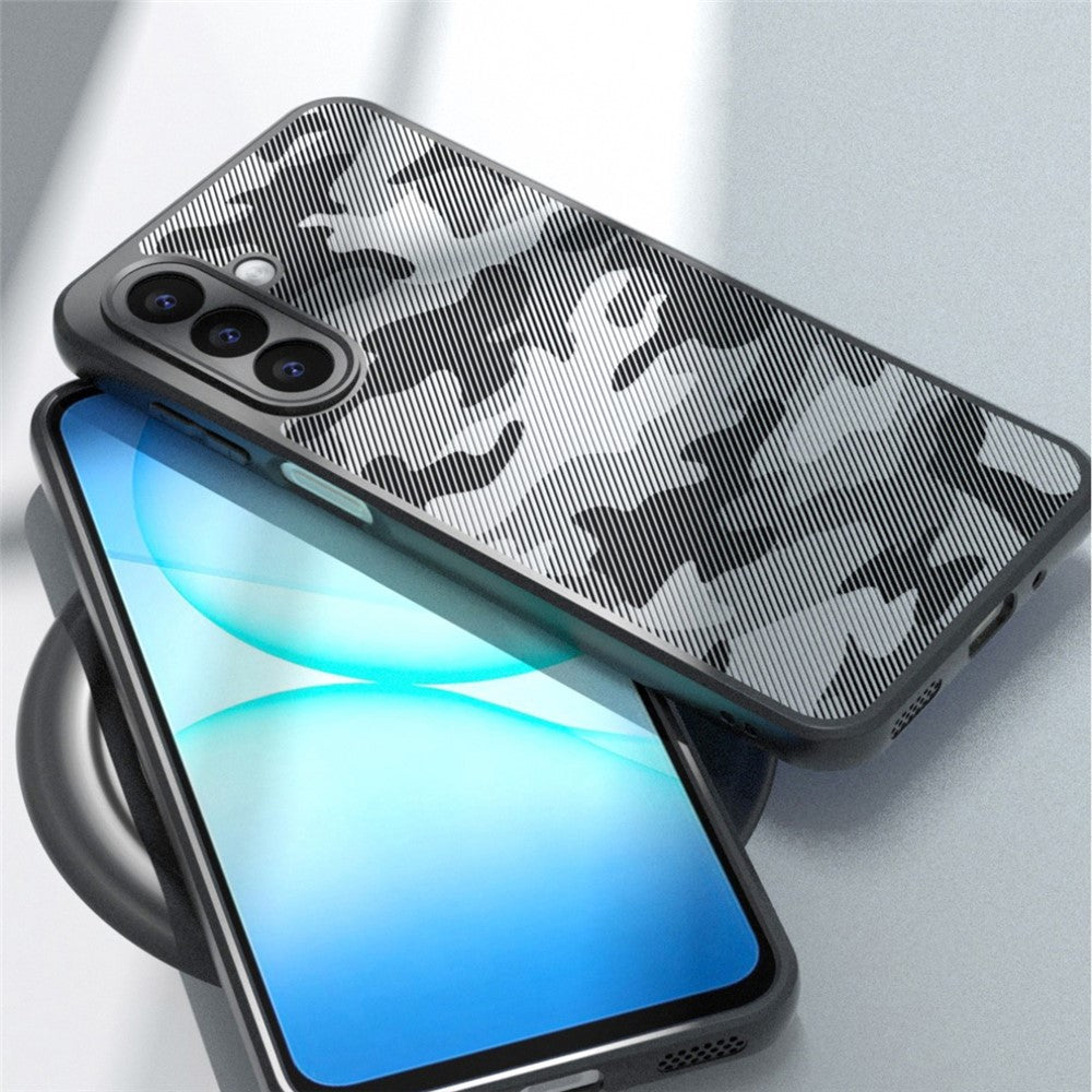 IBMRS Cover til Samsung Galaxy A18 5G / A18 4G / A17 5G / A17 4G, blød TPU-ramme, hårdt PC-bagcover, anti-fald telefoncover