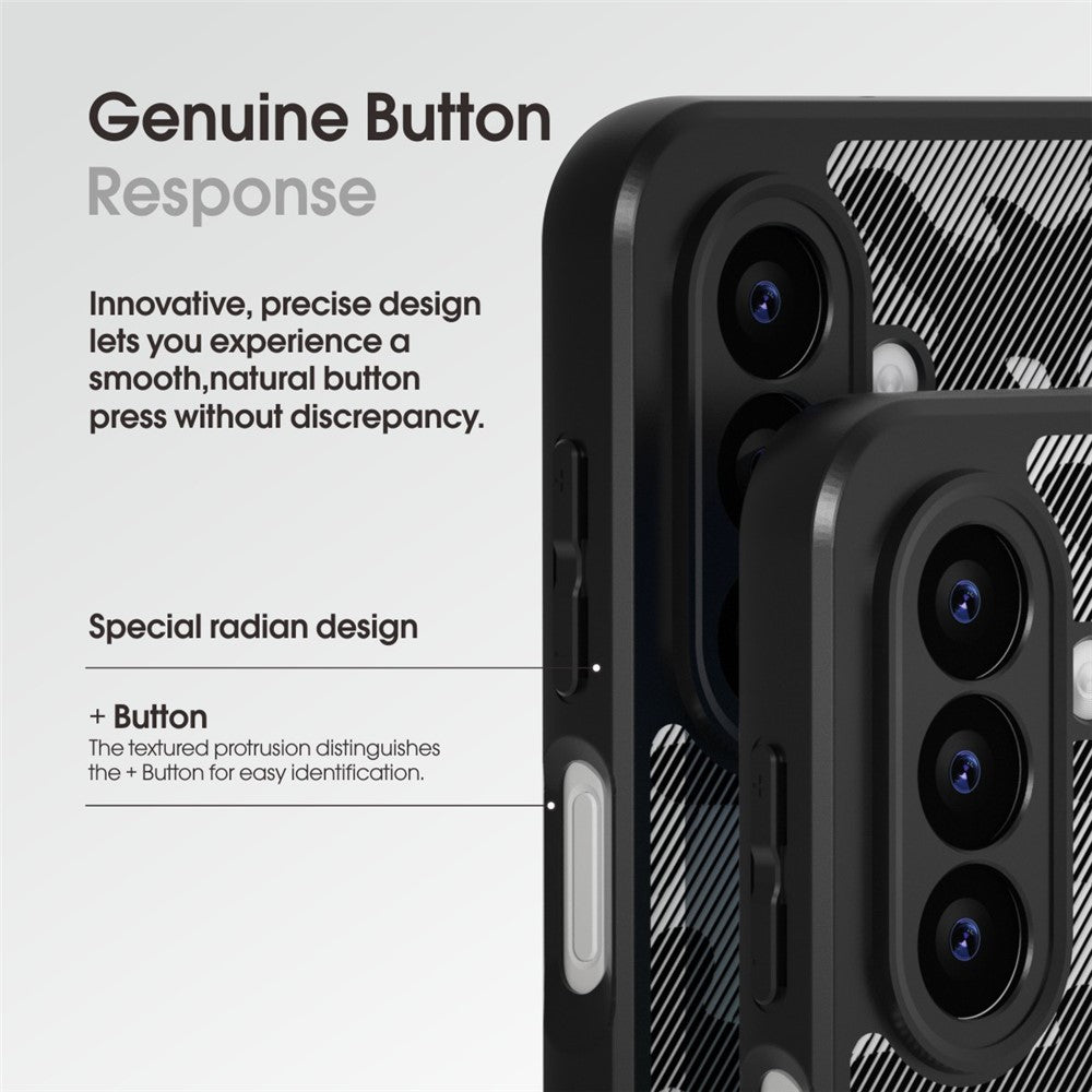 IBMRS Cover til Samsung Galaxy A18 5G / A18 4G / A17 5G / A17 4G, blød TPU-ramme, hårdt PC-bagcover, anti-fald telefoncover