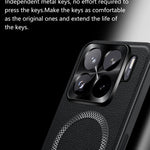 For Xiaomi 15S Pro Magnetic Case PU TPU PC Phone Back Cover with Metal Lens Frame