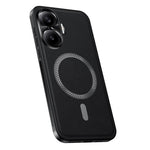 For Xiaomi Redmi Turbo 4 Pro 5G Magnetic Case PU TPU PC Phone Back Cover with Metal Lens Frame