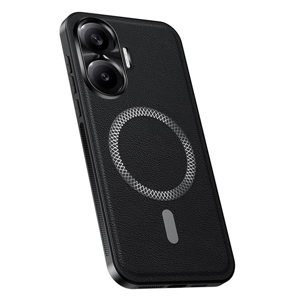 For Xiaomi Redmi Turbo 4 Pro 5G Magnetic Case PU TPU PC Phone Back Cover with Metal Lens Frame