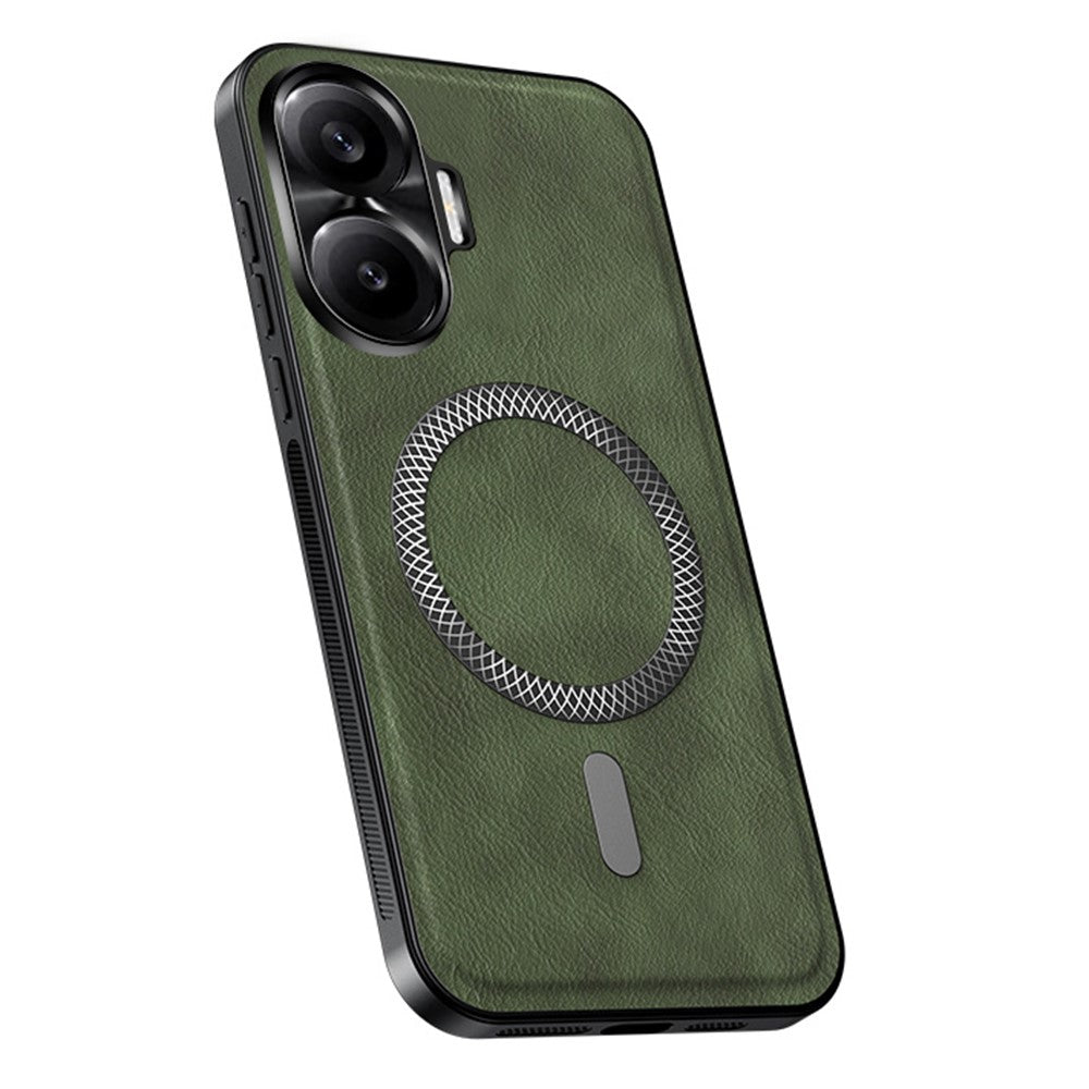 For Xiaomi Redmi Turbo 4 Pro 5G Magnetic Case PU TPU PC Phone Back Cover with Metal Lens Frame