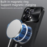 For Xiaomi Redmi K70 5G / Poco F6 Pro 5G Magnetic Case PU TPU PC Phone Back Cover with Metal Lens Frame