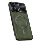 For Xiaomi Redmi K70 5G / Poco F6 Pro 5G Magnetic Case PU TPU PC Phone Back Cover with Metal Lens Frame