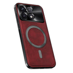 For Xiaomi Redmi K70 5G / Poco F6 Pro 5G Magnetic Case PU TPU PC Phone Back Cover with Metal Lens Frame