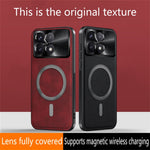 For Xiaomi Redmi K70E 5G / Poco X6 Pro 5G Magnetic Case PU TPU PC Phone Back Cover with Metal Lens Frame