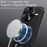 For Xiaomi Redmi K80 5G / Poco F7 Pro 5G Magnetic Case PU TPU PC Phone Back Cover with Metal Lens Frame