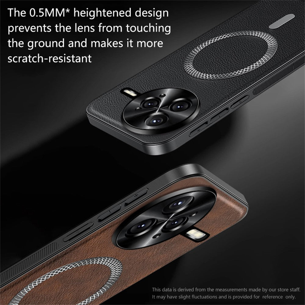 For Xiaomi Redmi K80 5G / Poco F7 Pro 5G Magnetic Case PU TPU PC Phone Back Cover with Metal Lens Frame