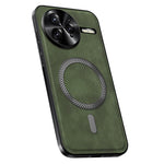 For Xiaomi Redmi K80 Pro 5G Magnetic Case PU TPU PC Phone Back Cover with Metal Lens Frame