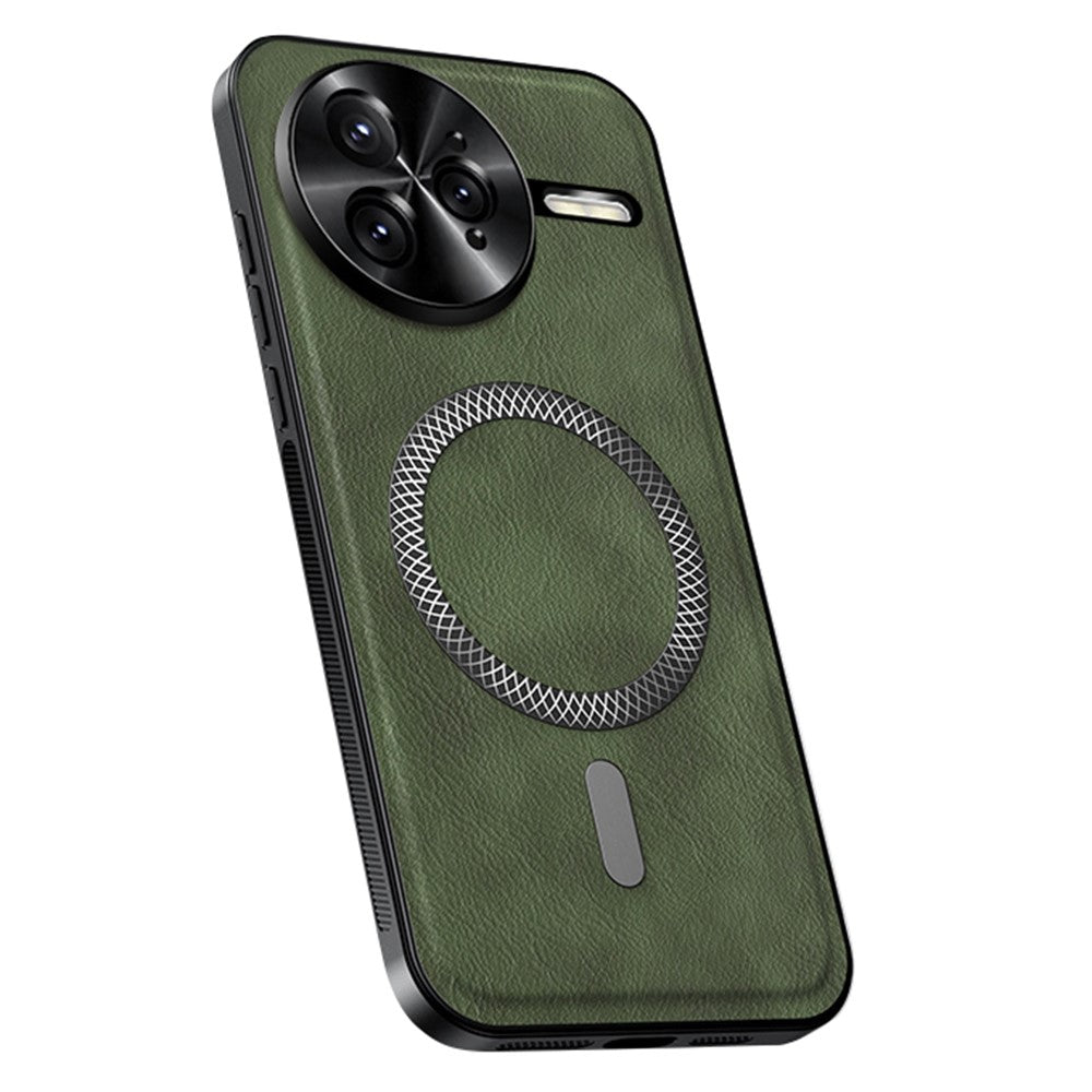 For Xiaomi Redmi K80 Pro 5G Magnetic Case PU TPU PC Phone Back Cover with Metal Lens Frame