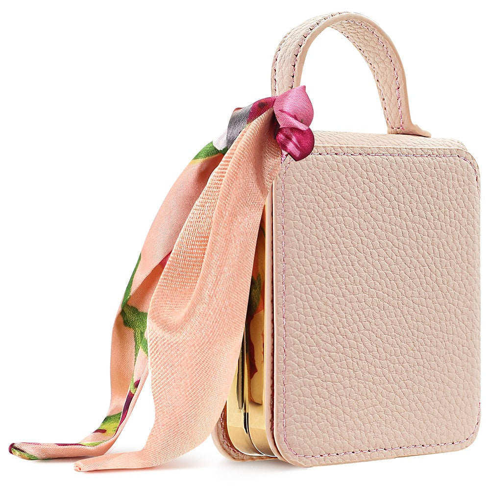 Til Samsung Galaxy Z Flip7 5G etui PU-læder + PC-håndtaske telefoncover med spejl