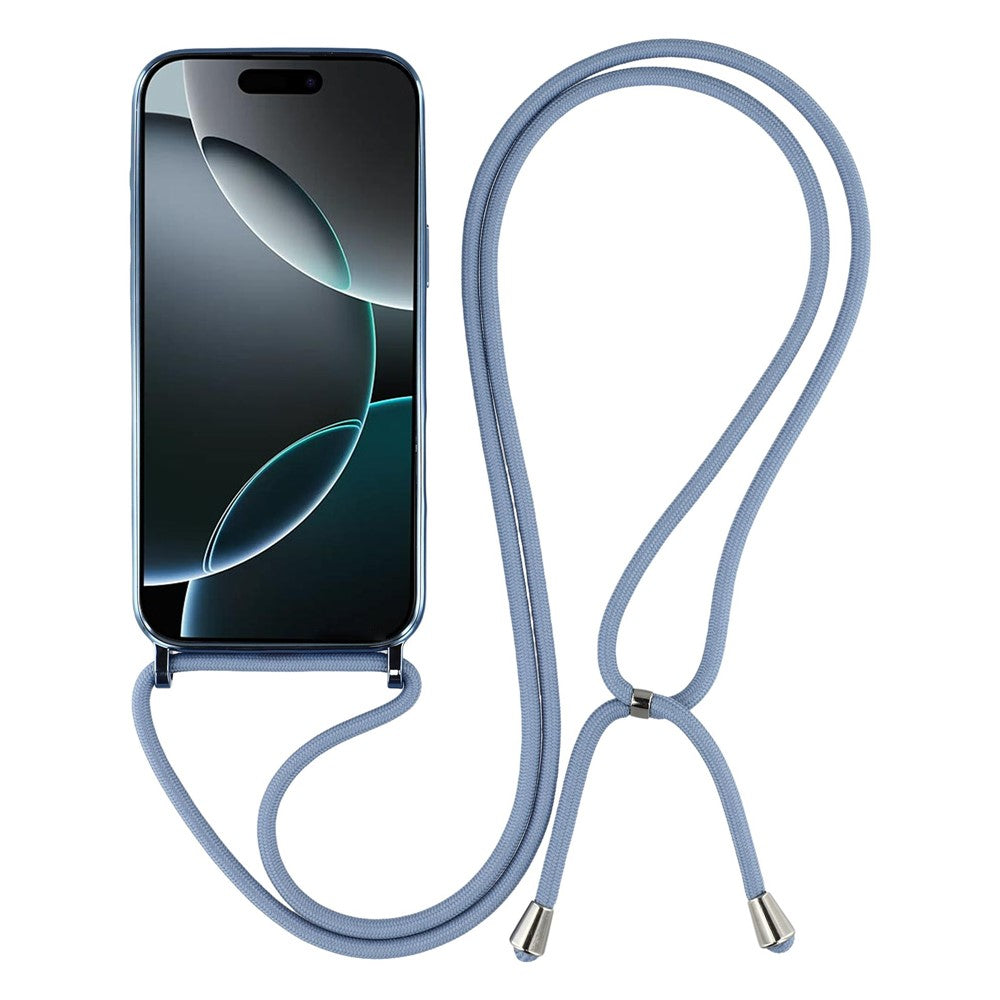 For iPhone 18 Pro Max / 17 Pro Max Case Compatible with MagSafe Electroplating Edge TPU Phone Cover with Shoulder Strap