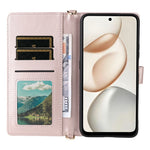 For Honor 400 Smart 5G / 4G / X7d 4G cover med skulder-/håndledsrem læder telefoncover stativ pung
