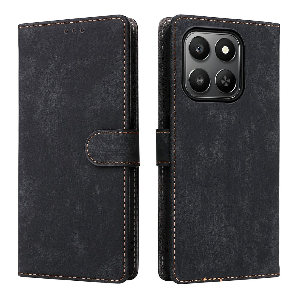 For Honor 400 Smart 5G / 4G / X7d 4G cover pungetui RFID-blokerende PU-læder telefoncover med stander og rem
