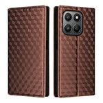For Honor 400 Smart 5G / 4G / X7d 4G Case Wallet Rhombus Imprinted Leather Phone Cover