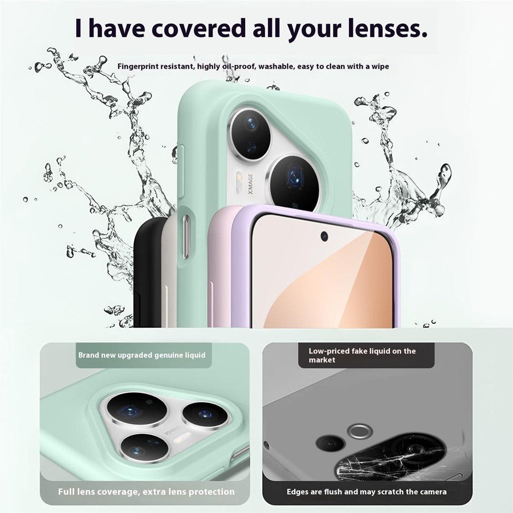 For Huawei Pura 80 Pro / 80 Pro+ Case Skin-Friendly Liquid Silicone + PC Phone Cover