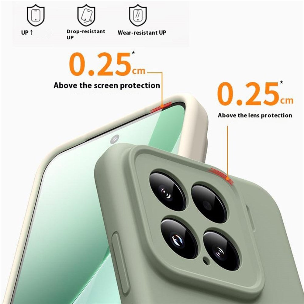 For Xiaomi 15 Case Precise Cutouts Liquid Silicone + PC Shockproof Phone Cover