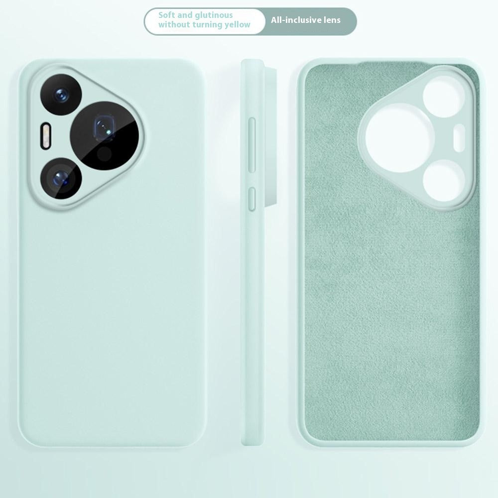For Huawei Pura 70 Pro Case Precise Cutouts Liquid Silicone + PC Shockproof Phone Cover