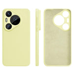 For Huawei Pura 70 Pro Case Precise Cutouts Liquid Silicone + PC Shockproof Phone Cover